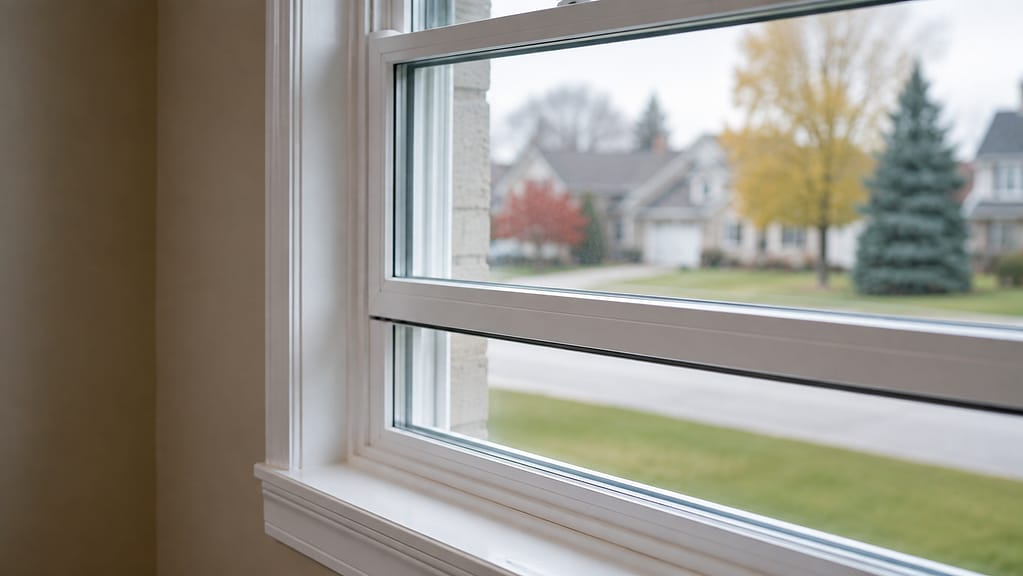 Drafty residential window in Blaine, Minnesota