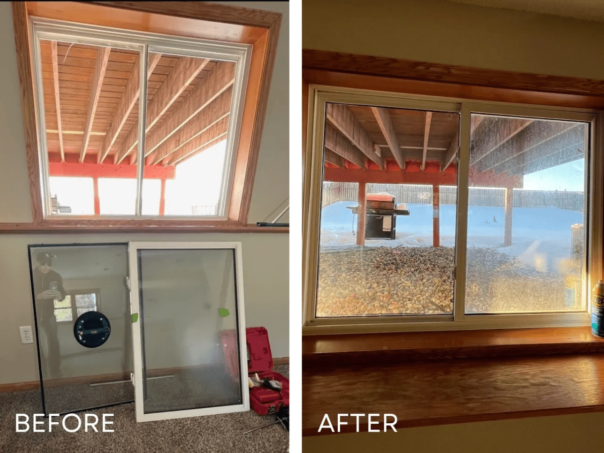 Before and After Window Repair