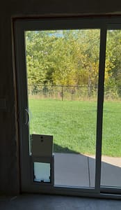 sliding patio door interior