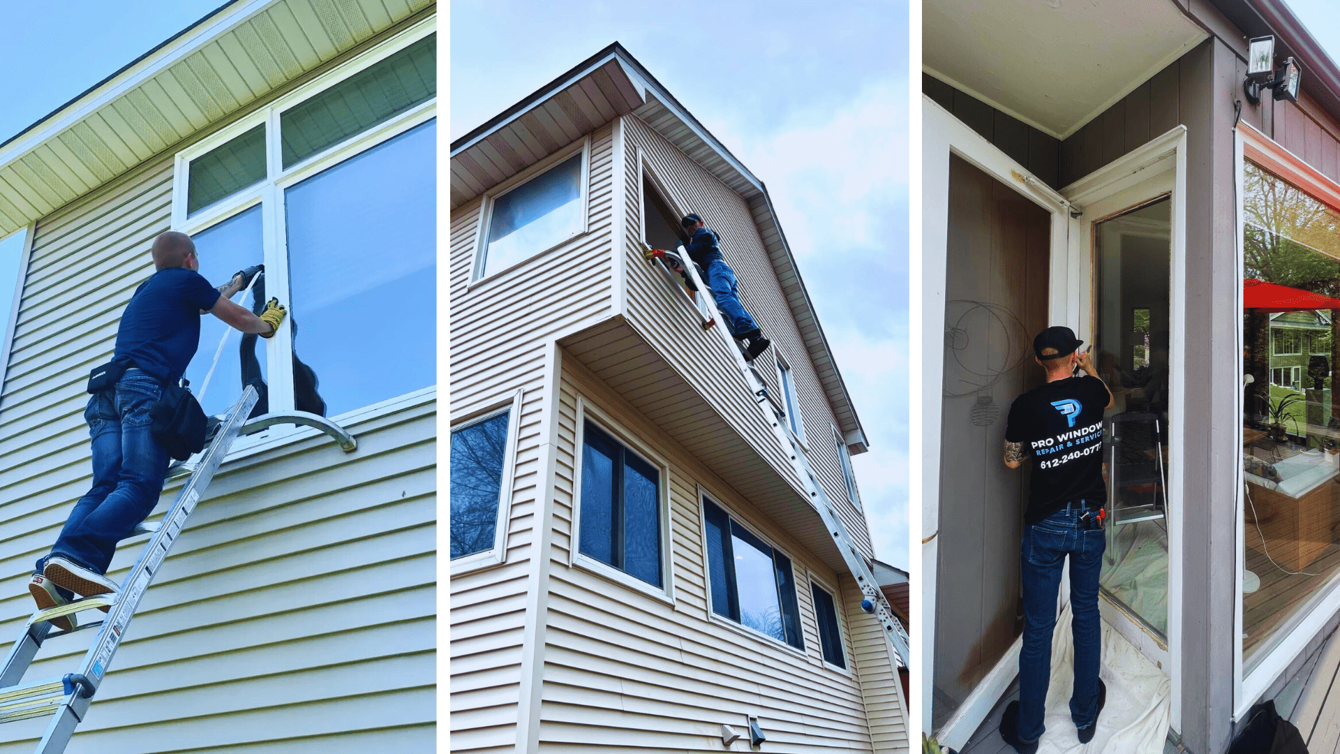 Window Repair & Service Team at work