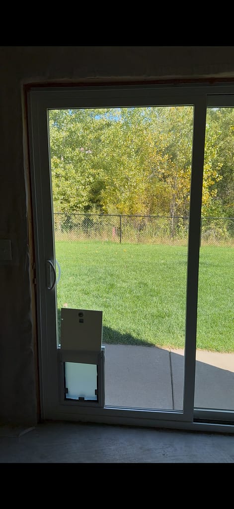 sliding patio door interior